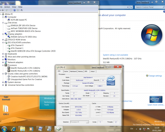 Windows Seven ready to work (Готова к работе)